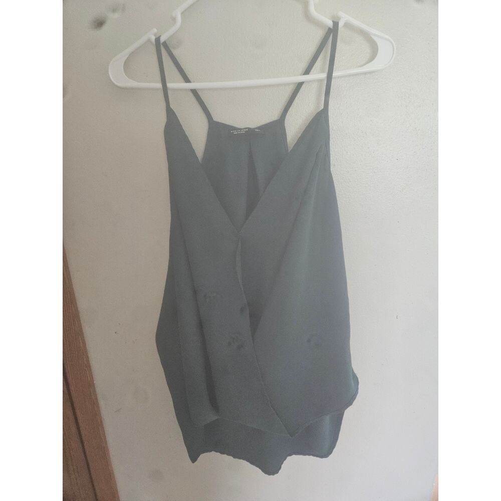 SHEIN Curve 3XL Dark Green Draped Surplice Tank Top - Picture 2 of 3